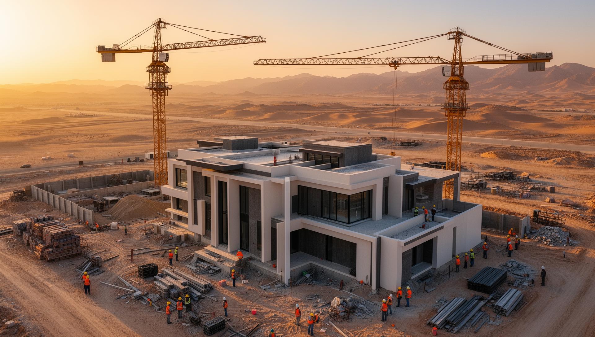 Saudi Arabia construction site